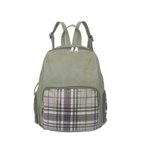 Рюкзак женский OrsOro DS-0142 хаки клетка в Модис