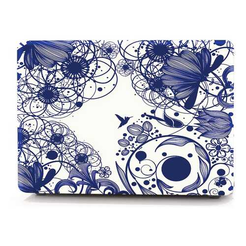 Накладка i-Blason Cover для MacBook Pro 13 Retina (Blue Line Flowers) в Модис