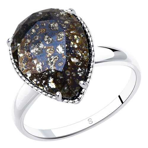 Кольцо женское SOKOLOV из серебра с кристаллом Swarovski 94012037 р.19 в Модис