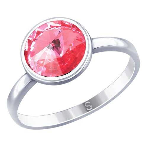 Кольцо женское SOKOLOV из серебра с кристаллом Swarovski 94012601 р.20 в Модис