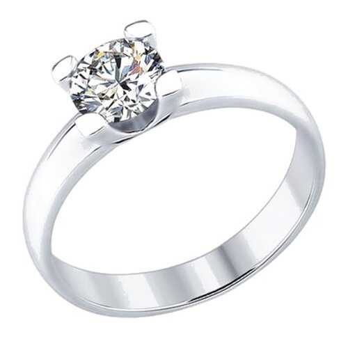 Кольцо женское SOKOLOV из серебра со Swarovski Zirconia 89010058 р.18 в Модис