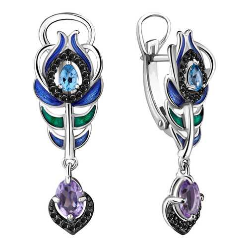 Серьги Aquamarine 4488130Ч.5 в Модис