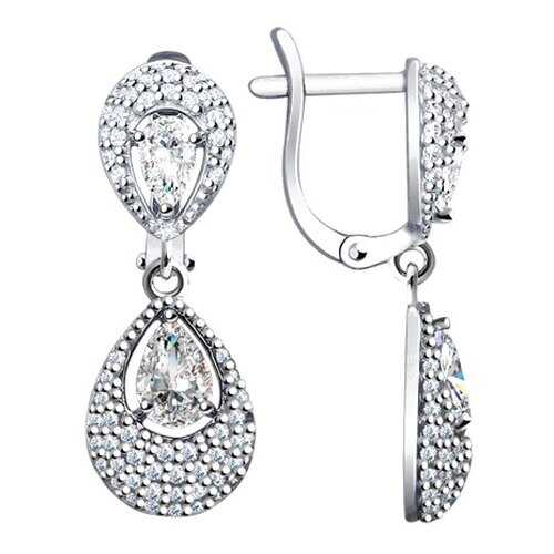 Серьги SOKOLOV из серебра с фианитами 94022710 в Модис