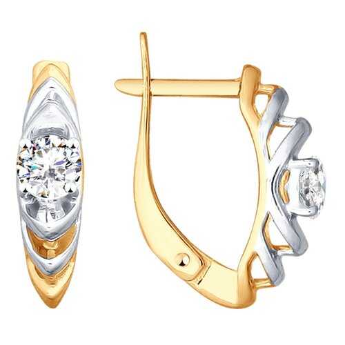 Серьги SOKOLOV из золота со Swarovski Zirconia 81020359 в Модис