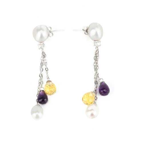 Серьги женские YOUKON AЕ 24417 серебристые в Модис