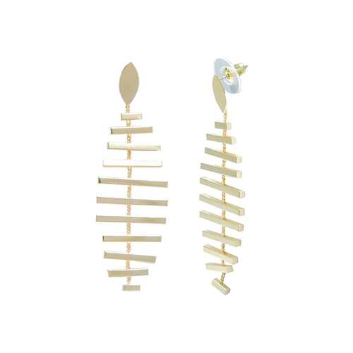 Серьги Corona style B002ELFA18076-GOLD в Модис