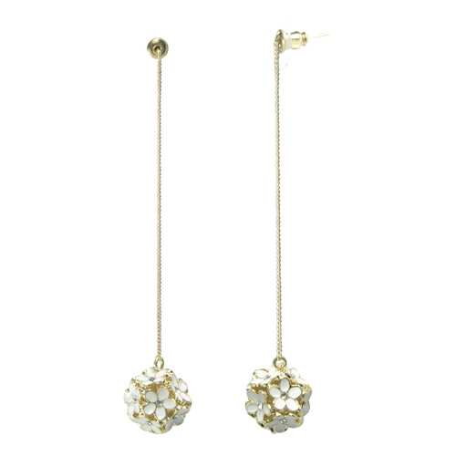 Серьги Corona style B005E1109312K002-WHITE в Модис
