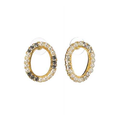 Серьги Corona Style B005E1126245 золотистые в Модис