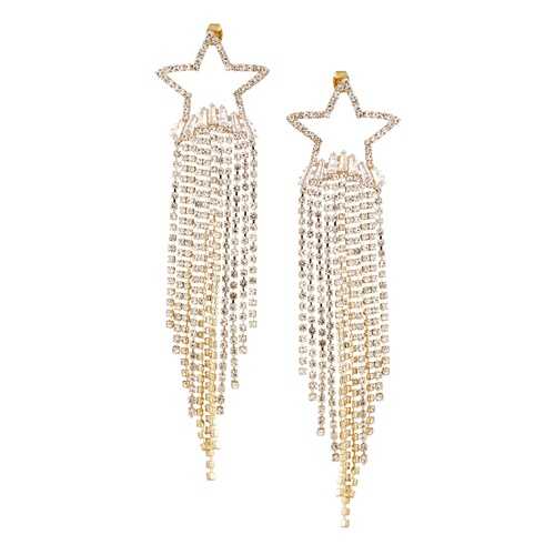 Серьги-каскады с прозрачными кристаллами Netincelle 20007790 в Модис