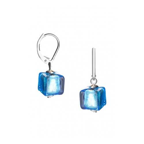Серьги Perla Piccolo Cubo 09030266 голубые в Модис
