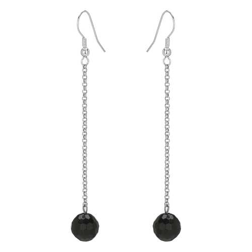 Серьги женские My-bijou 303-1611 черные в Модис