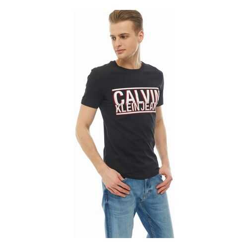 Футболка мужская Calvin Klein Jeans J30J314752.BAE0 черная XXL в Модис