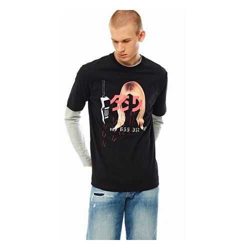 Футболка мужская DIESEL 00SEFV 0091A черная L в Модис