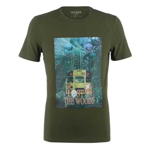 Футболка мужская Guess M0YI57-J1300 зеленая XXL в Модис
