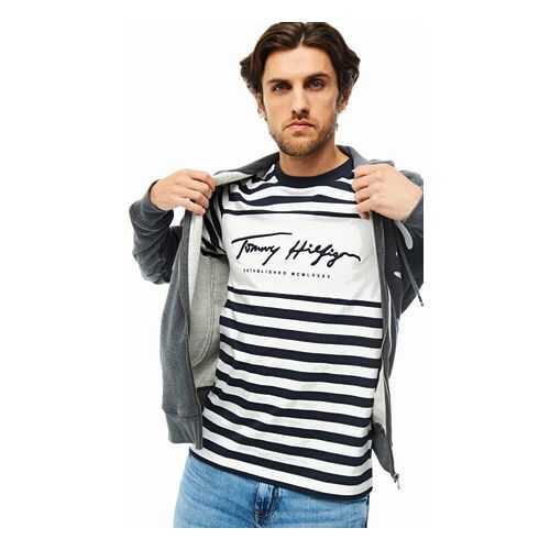 Футболка мужская Tommy Hilfiger MW0MW14309 синяя L в Модис