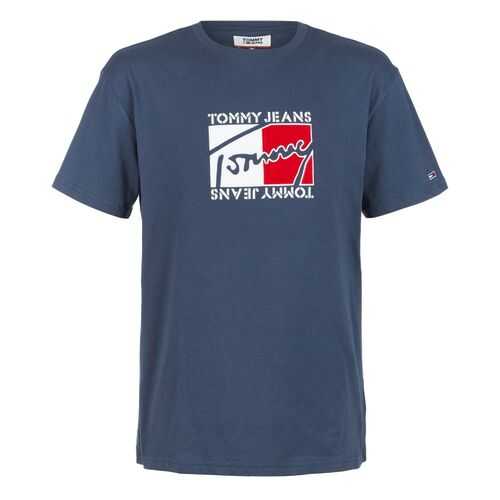 Футболка мужская Tommy Jeans DM0DM07433 CBK black iris синяя XL INT в Модис