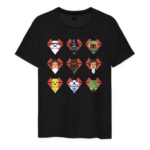 Футболка мужская ВсеМайки 1725469 черная XL в Модис