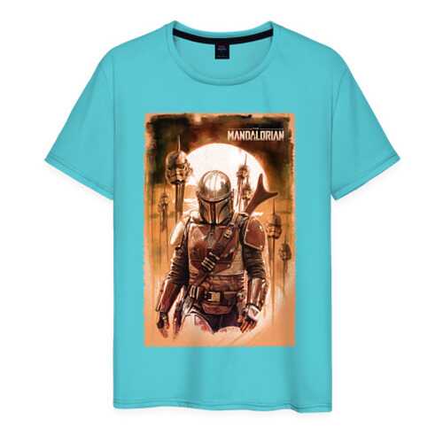Футболка мужская ВсеМайки 2177877 бирюзовая XXXL в Модис