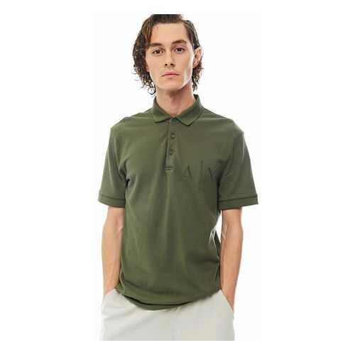 Футболка-поло мужская Armani Exchange 3HZFAL ZJM5Z хаки XL в Модис