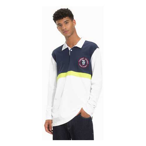 Поло мужское Tommy Jeans DM0DM05908 синее XXL в Модис