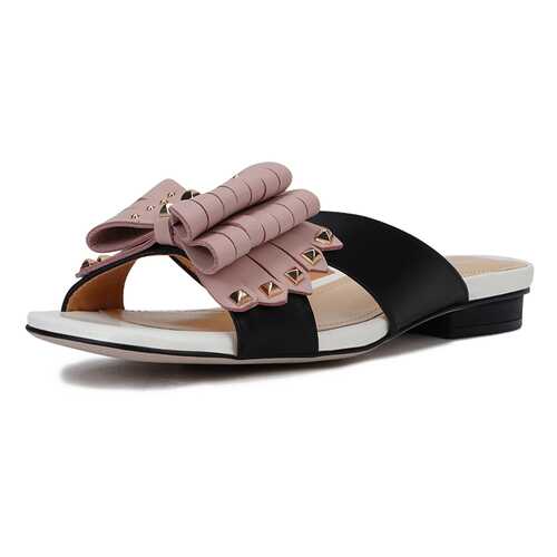 Шлепанцы женские Pierre Cardin 00906510 черные/розовые 40 RU в Модис