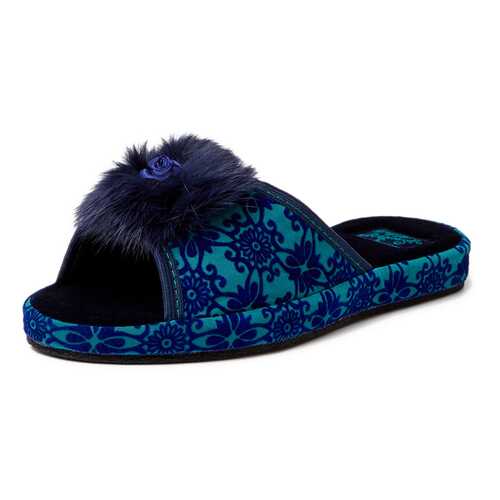 Шлепанцы женские Smile of Milady 01106380 синие 38 RU в Модис