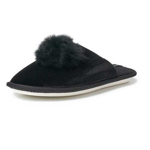 Шлепанцы женские Smile of Milady 01107440 черные 41 RU в Модис