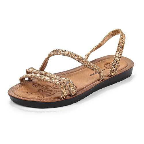 Шлепанцы женские T.Taccardi 710017681 золотистые 37 RU в Модис