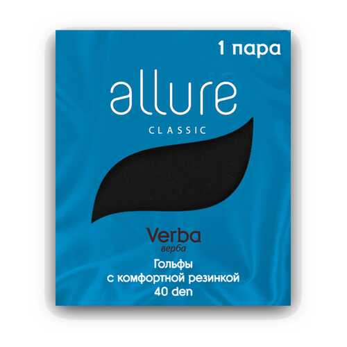 Капроновые гольфы женские ALLURE ALL VERBA 40 черные 23-25 в Модис