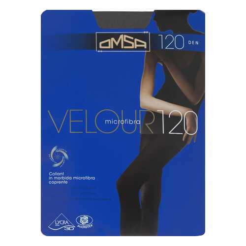 Колготки Omsa VELOUR 120 / Grigio fumo (Светло-серый) / 4 (L) в Модис