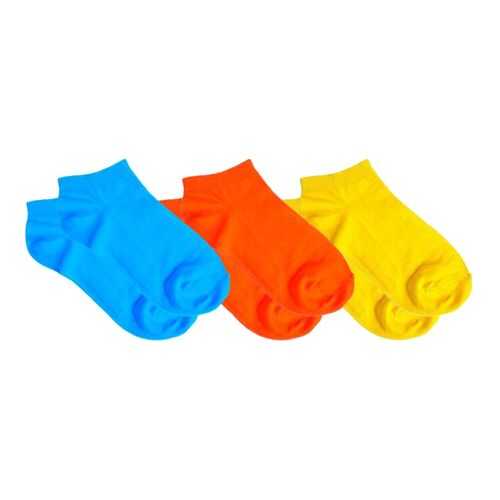Набор носков женских Sammy icon Blue laguna-Red devil-Yellow short разноцветных 36-40 в Модис