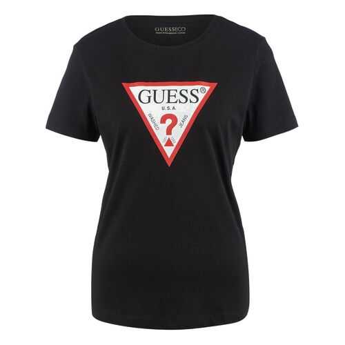 Футболка женская Guess W0YI57-K8HM0 черная XS в Модис