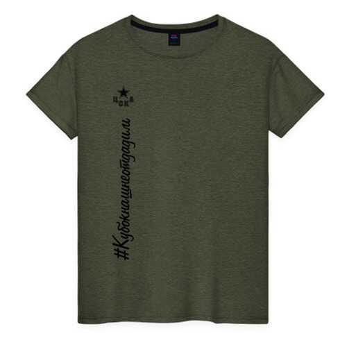 Футболка женская ВсеМайки 2453037 хаки XXXL в Модис