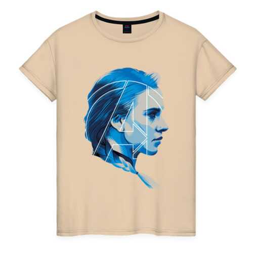 Футболка женская ВсеМайки Black Widow Avengers бежевая 4XL в Модис