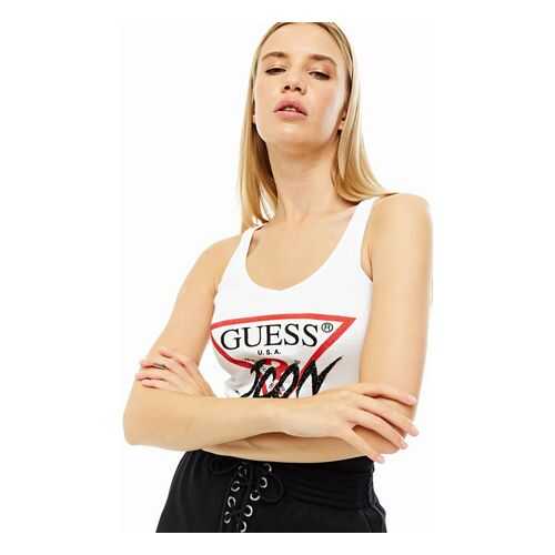 Майка женская Guess W0YP94-K1811 белая L в Модис