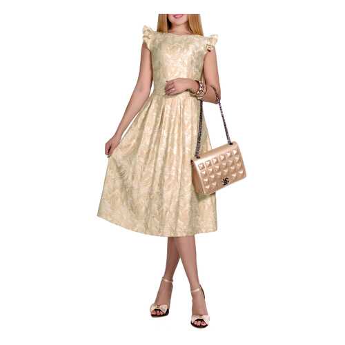Платье женское Patricia B. NY1145-6 бежевое 46 IT в Модис